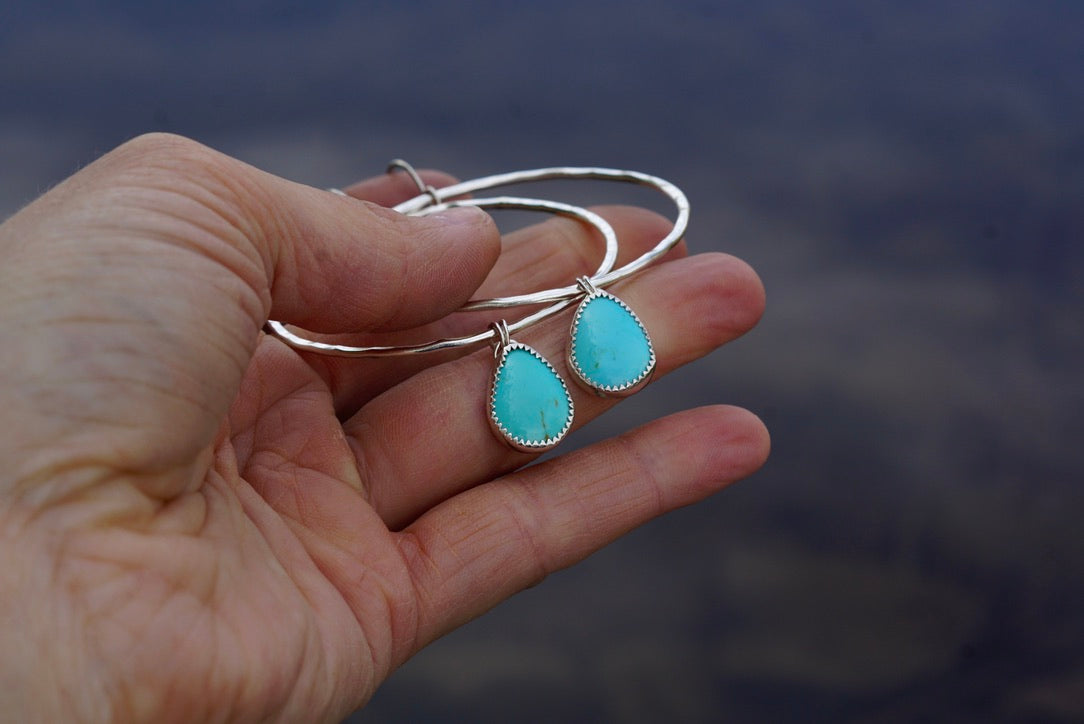 Hammered Organic Hoops (Royston)