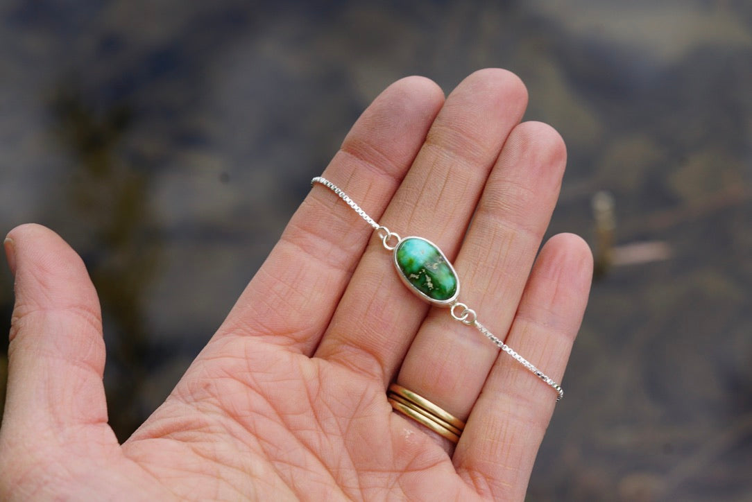 Box Chain Adjustable Bracelet (Sonoran Gold)