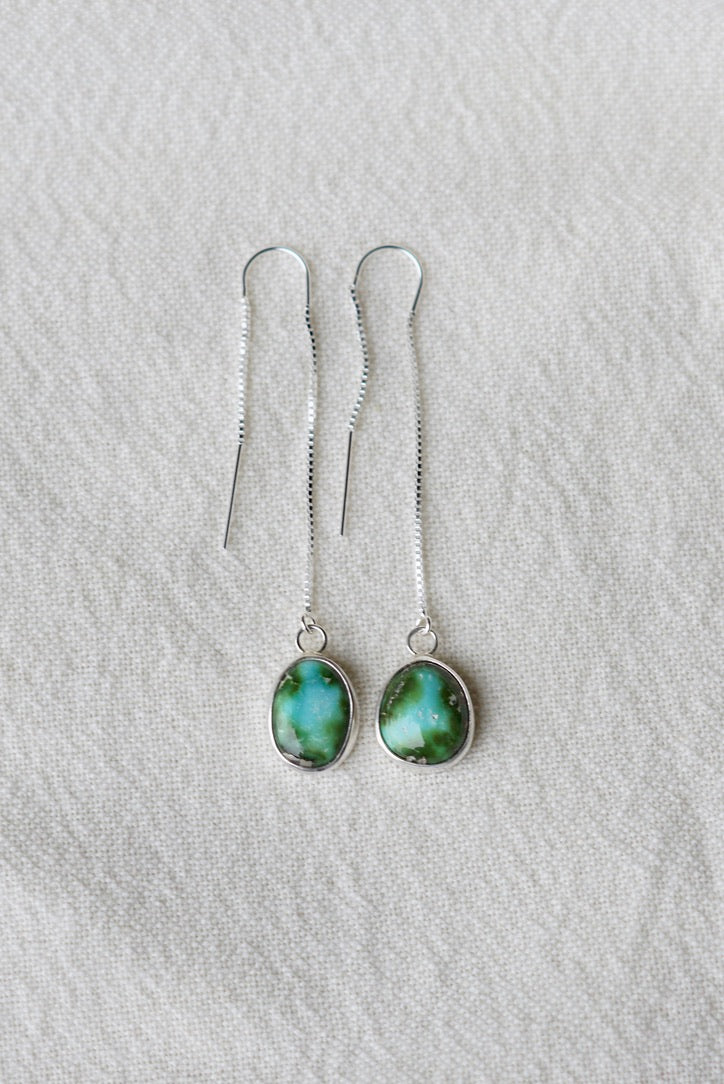 Turquoise Threader Earring (Sonoran Gold)