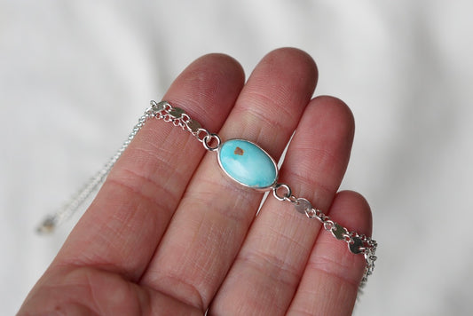 Boho Turquoise Anklet (Palamino)