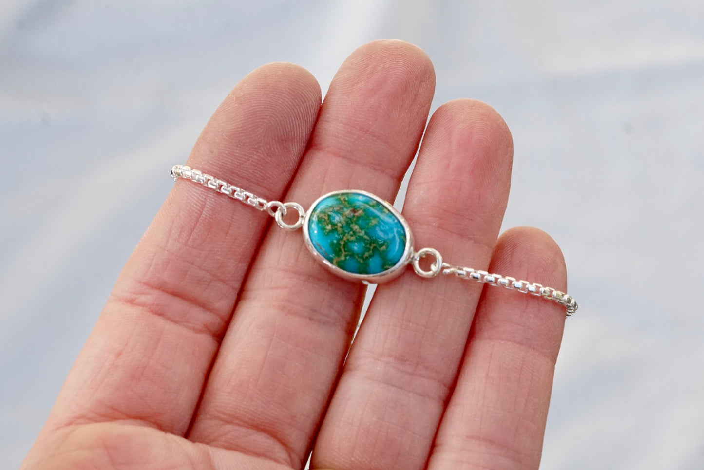Box Chain Adjustable Bracelet (Sonoran Mountain)