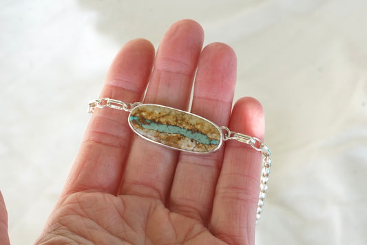 Turquoise Choker Necklace (Royston Ribbon)