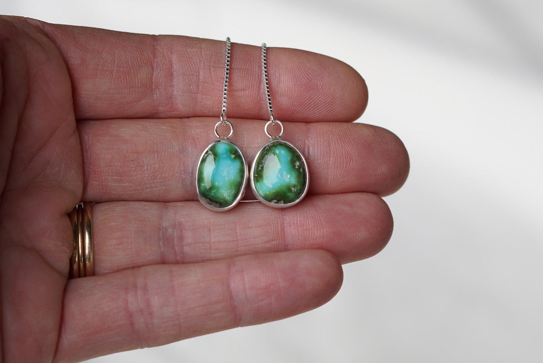 Turquoise Threader Earring (Sonoran Gold)