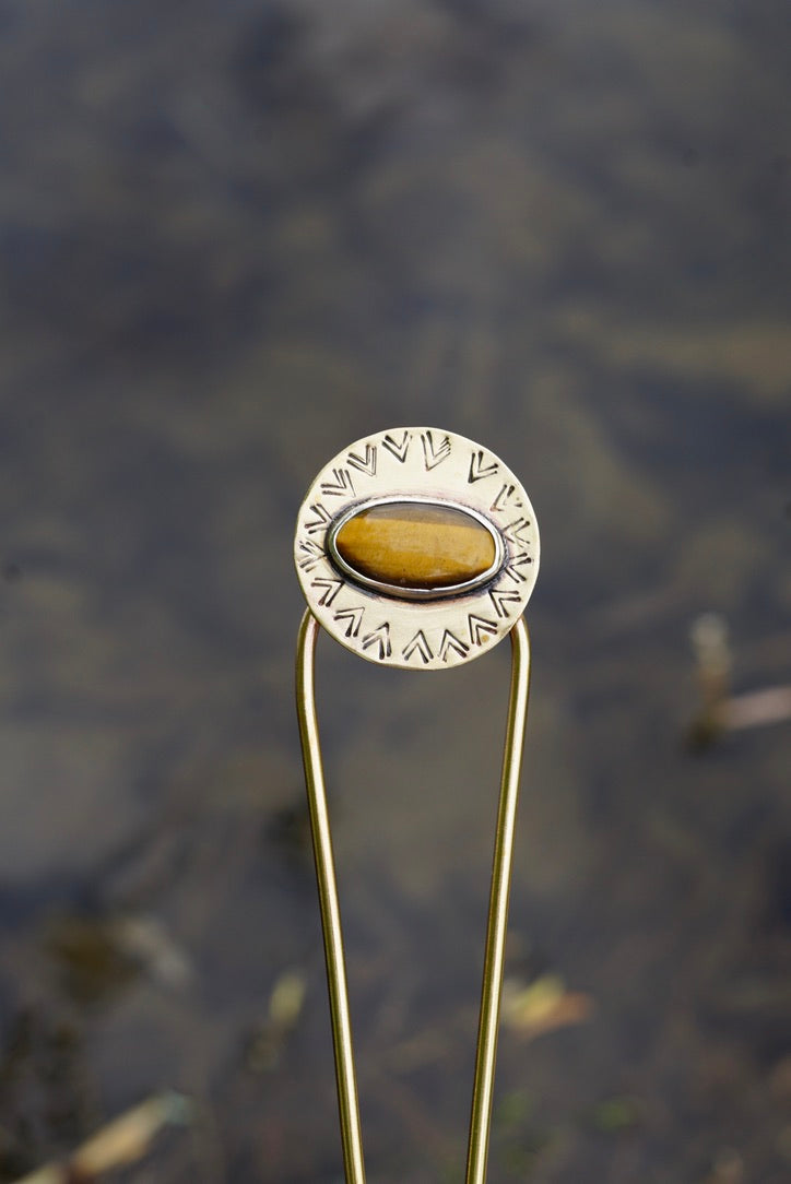 Brass Hair Fork