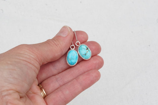 Turquoise Threader Earring (Blue Bird)