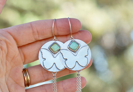 Butterfly Fringe Earrings #2