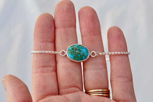 Box Chain Adjustable Bracelet (Sonoran Mountain)