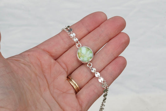 Boho Turquoise Anklet (Palomino)