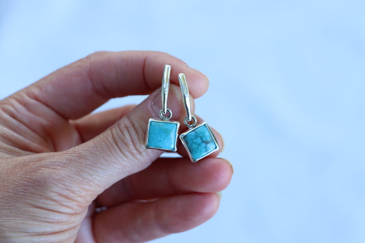 The Ridgeline Earrings (Turquoise Mountain)