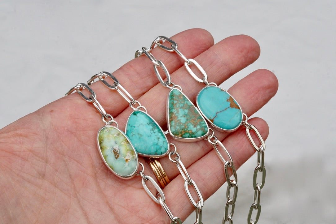 Turquoise Choker Necklace (Emerald Valley)
