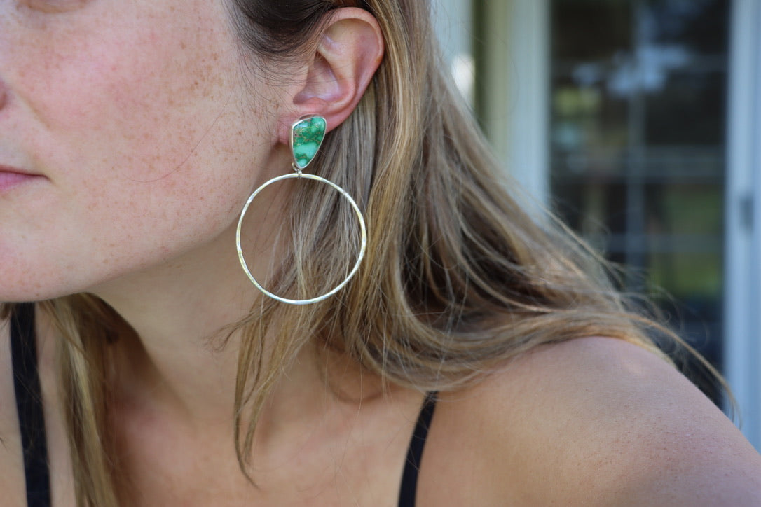 Turquoise Hoops (Emerald Valley)