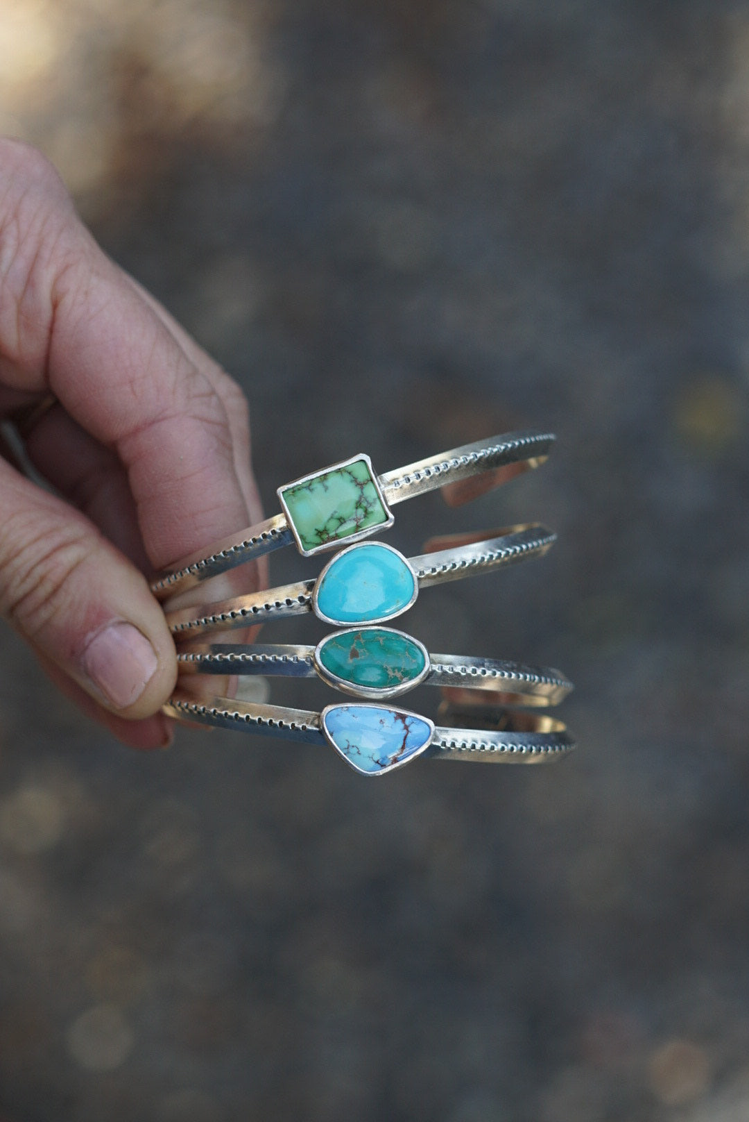 Stamped Cuff Bracelet (Golden Hill)