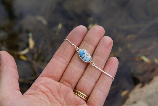 Box Chain Adjustable Bracelet (Golden Hill)