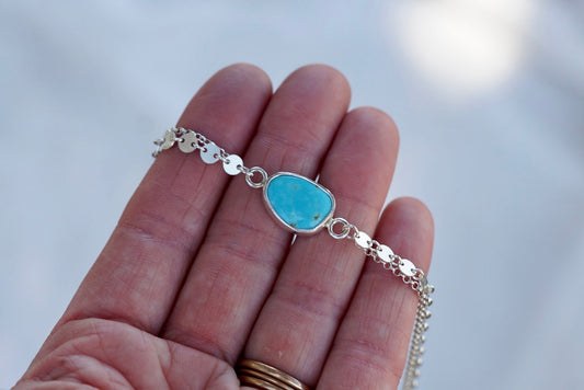 Boho Turquoise Anklet (Royston)