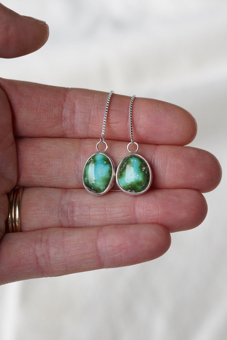 Turquoise Threader Earring (Sonoran Gold)