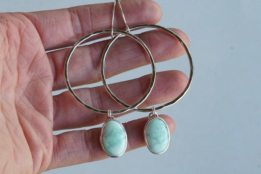 Turquoise Hoops (Palomino)