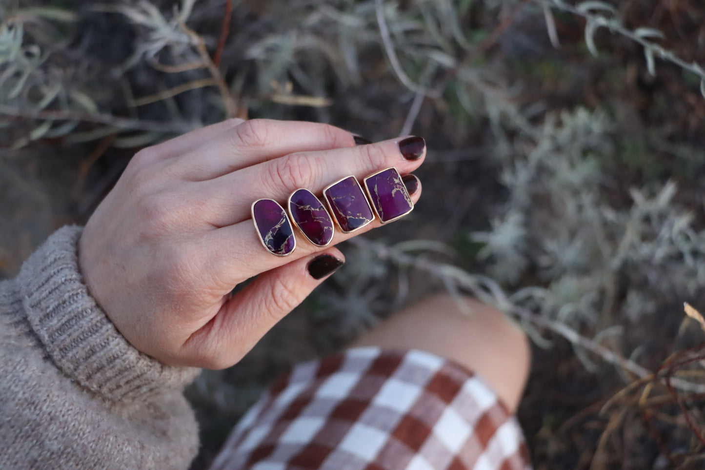 Mojave Purple Studs #3