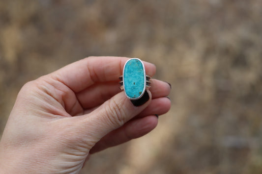 White Water Turquoise Ring (size 6)