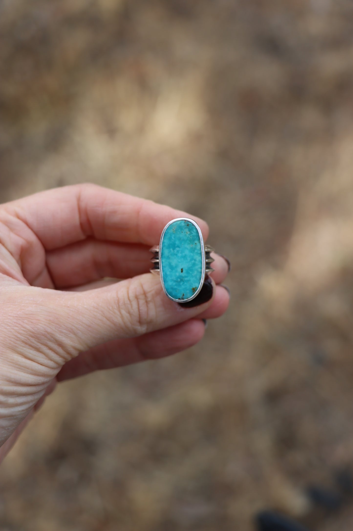 White Water Turquoise Ring (size 6)