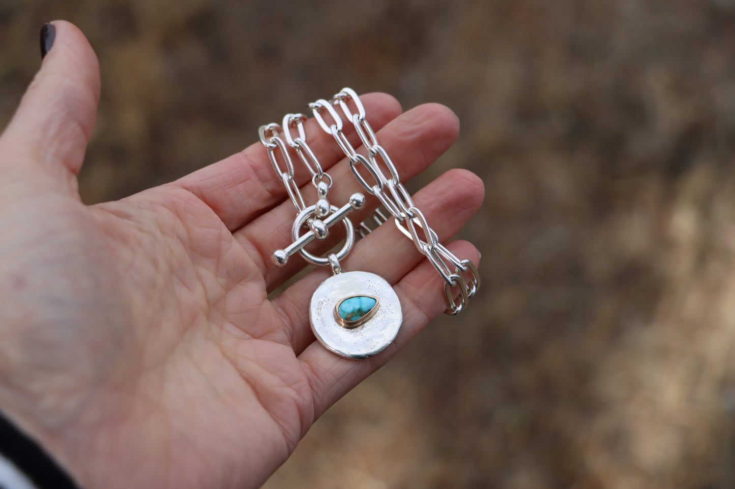 Token Necklace w/ Turquoise #1