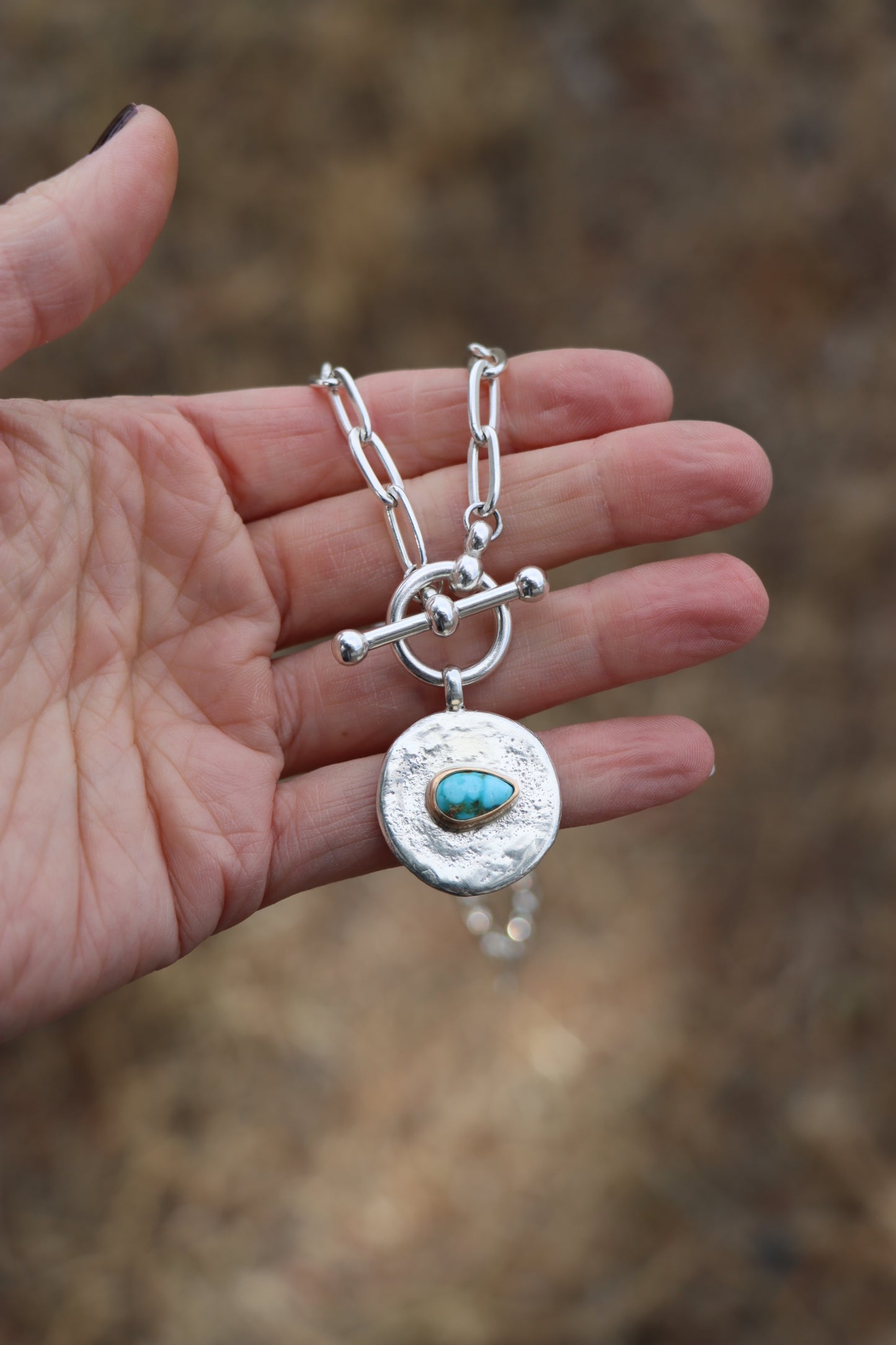 Token Necklace w/ Turquoise #1