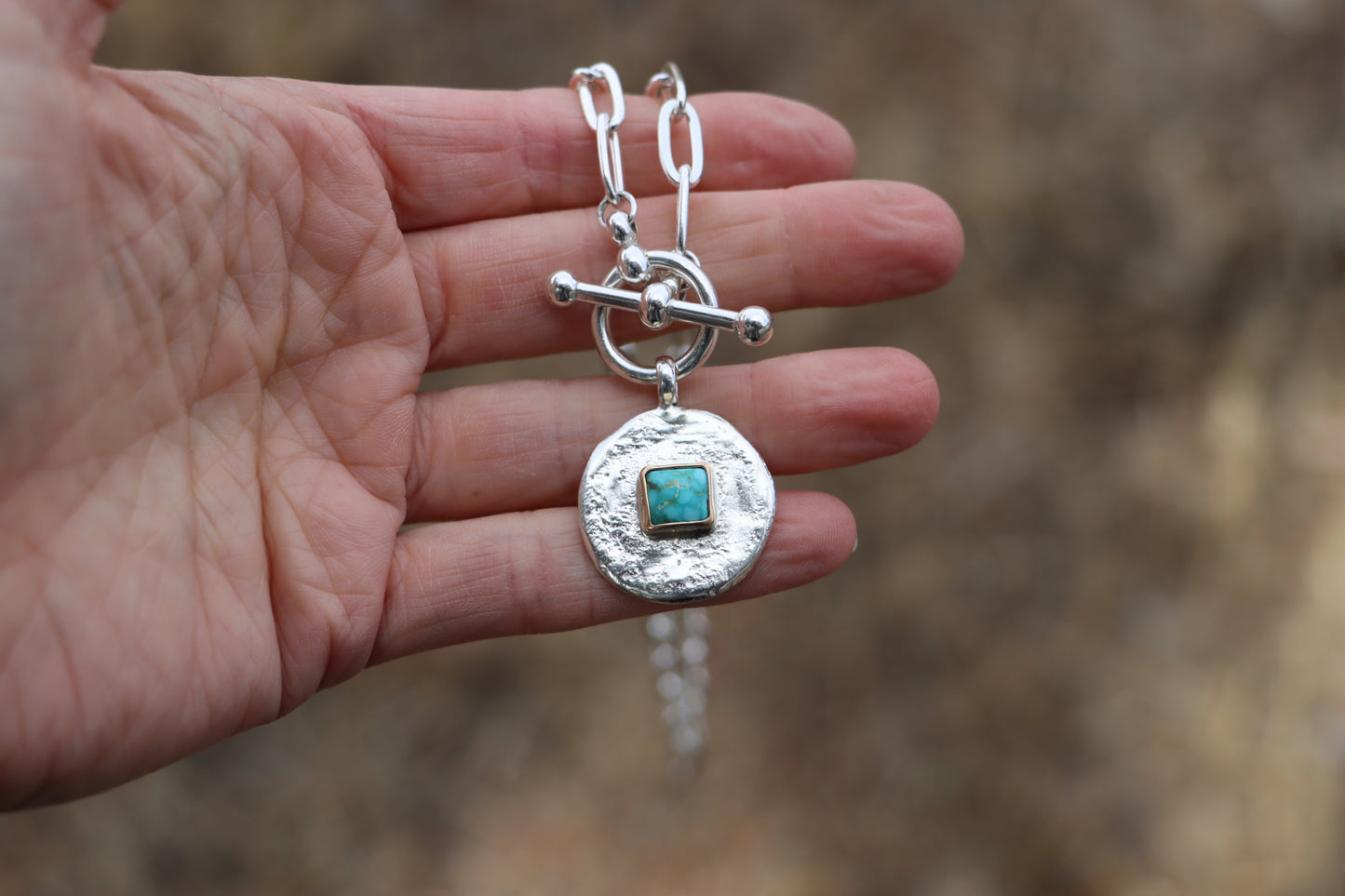 Token Necklace w/ Turquoise #2