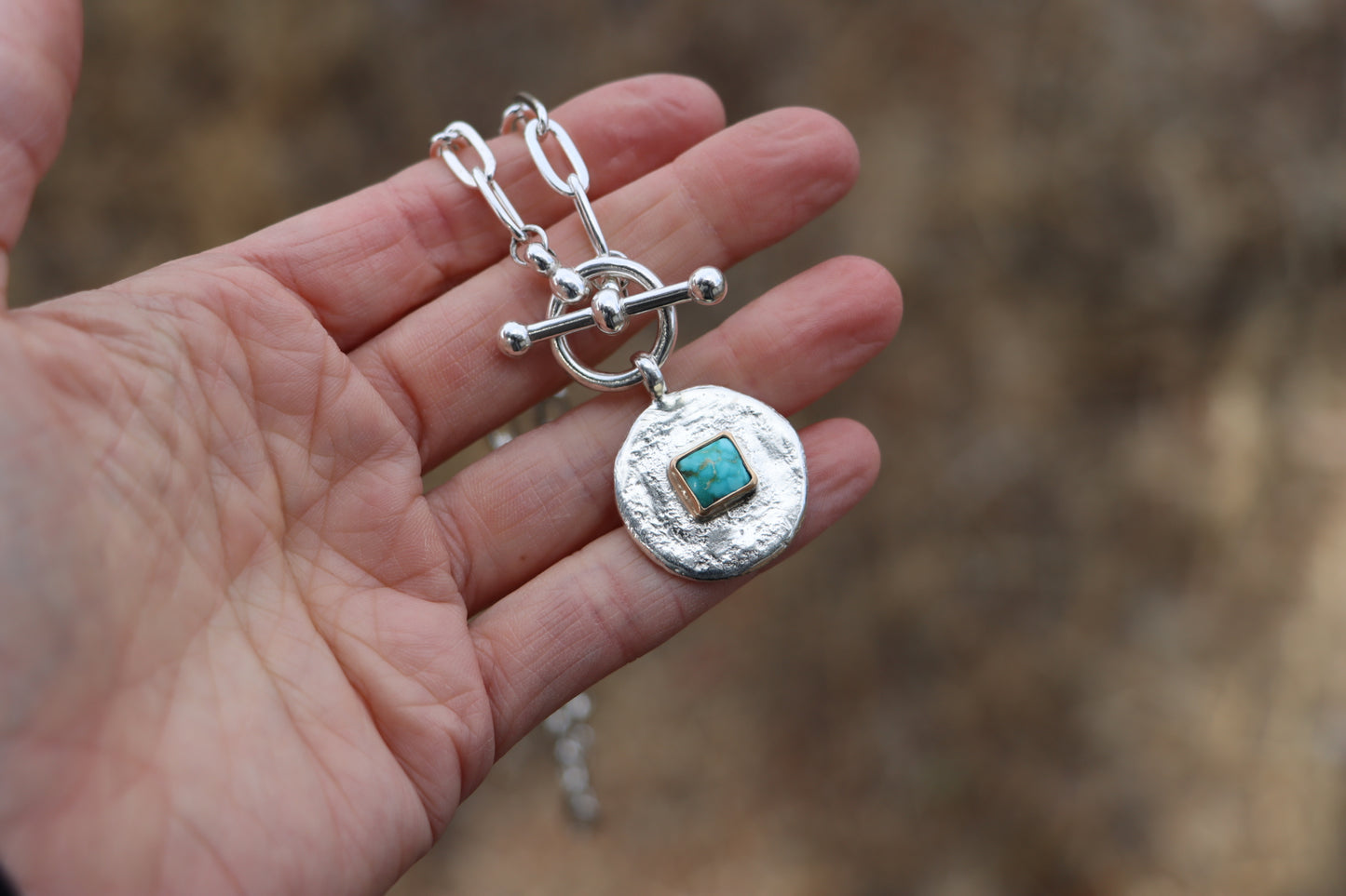 Token Necklace w/ Turquoise #2