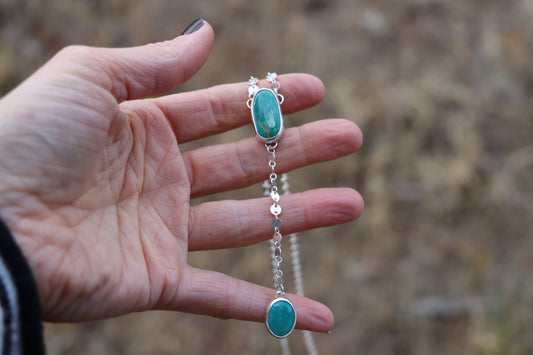 Lariat Necklace (White Water)