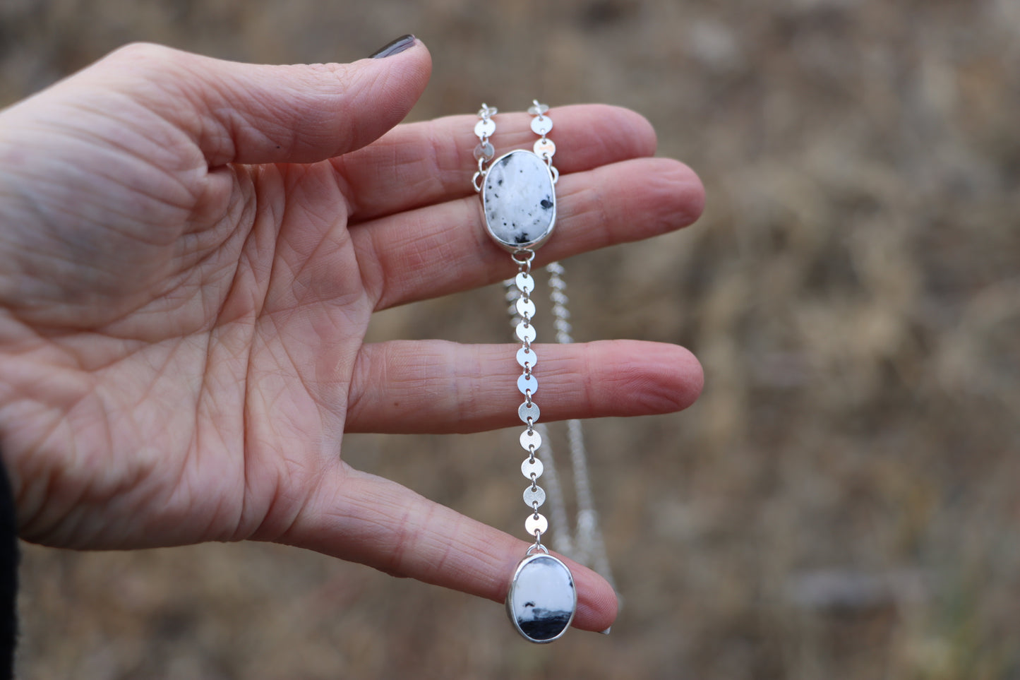 Lariat Necklace (White Buffalo)