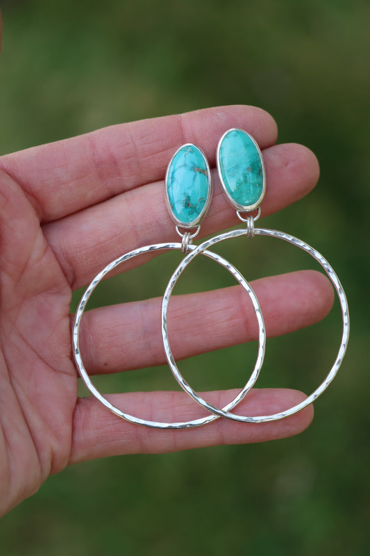 Turquoise Hoops (Emerald Valley)