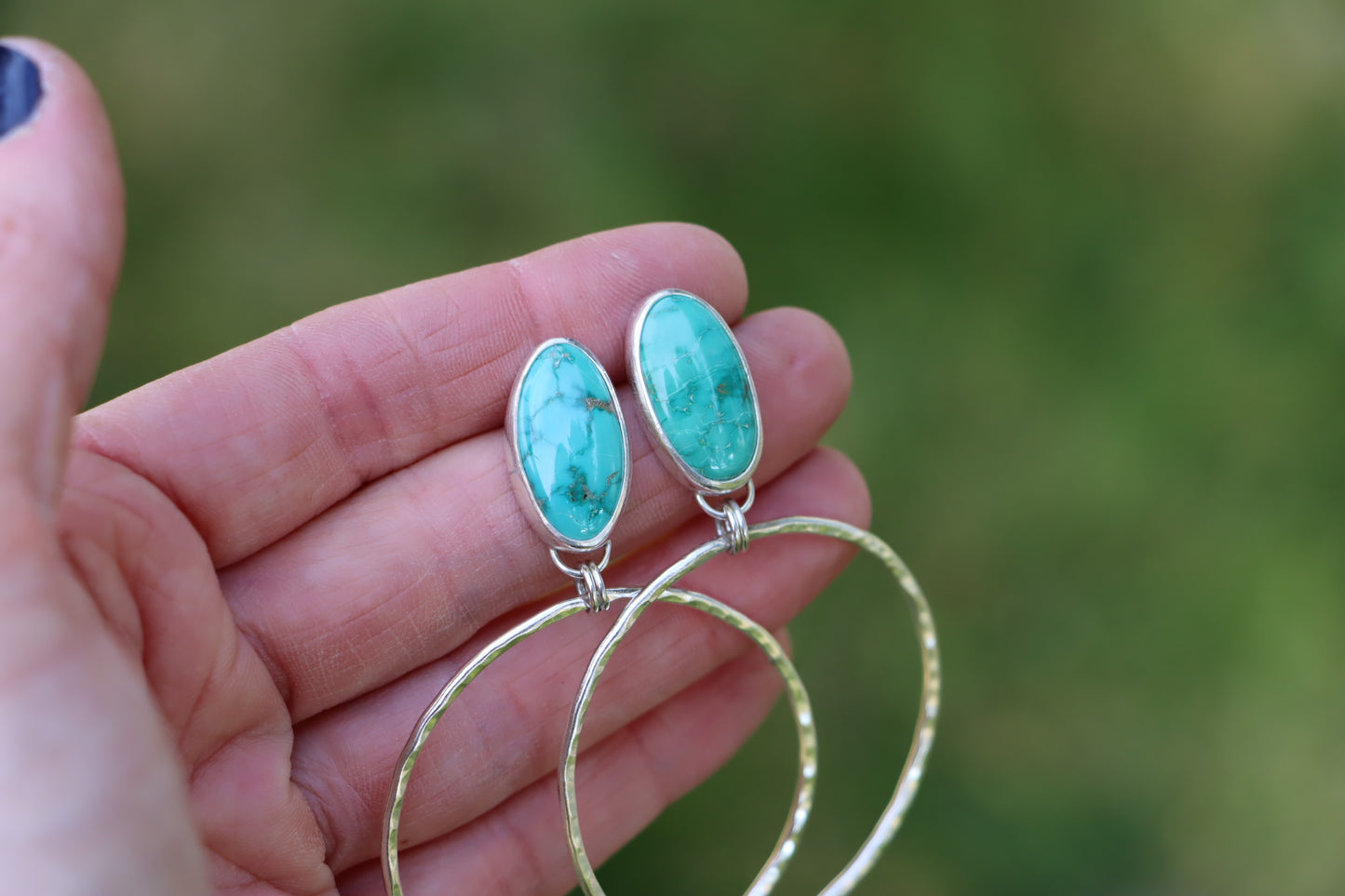 Turquoise Hoops (Emerald Valley)