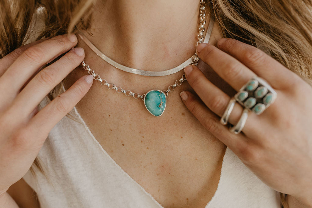 Turquoise Necklace (Blue Bird)