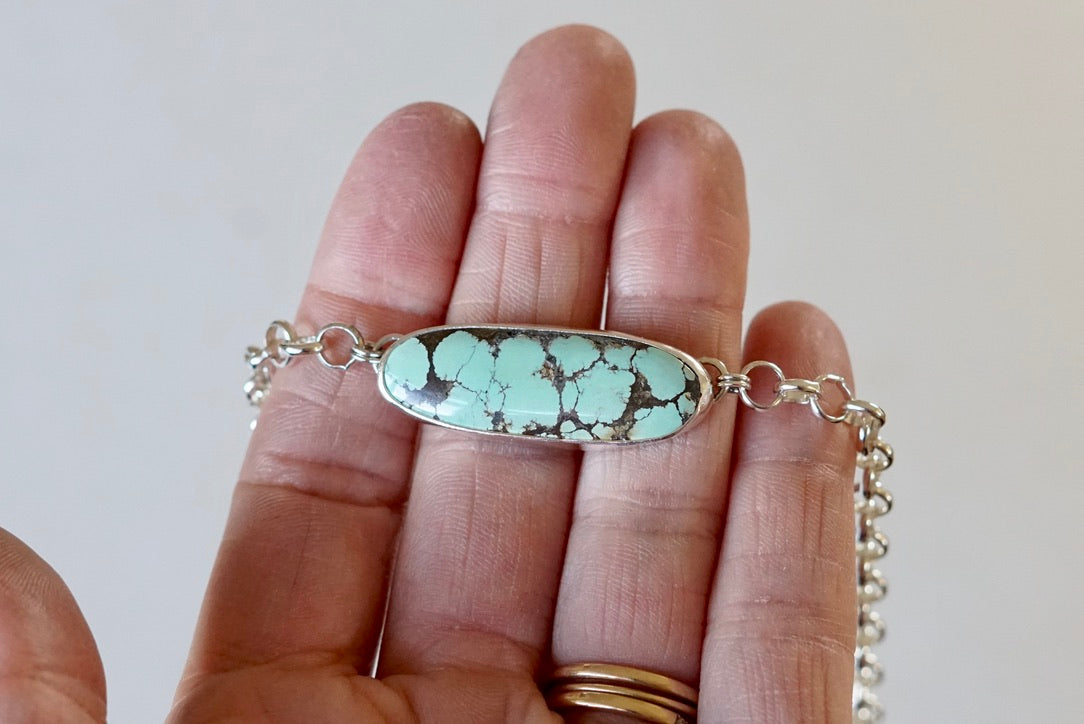 Turquoise Choker Necklace (Yungai)