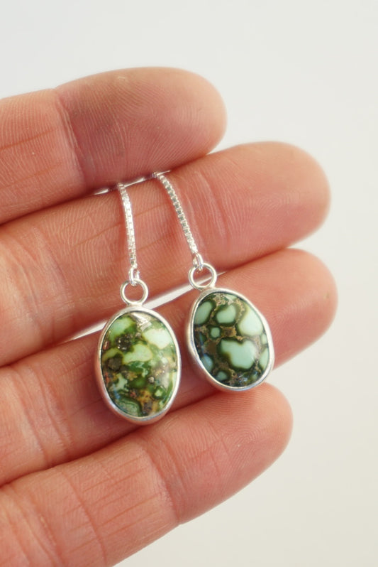 Turquoise Threader Earring (Sonoran Gold)