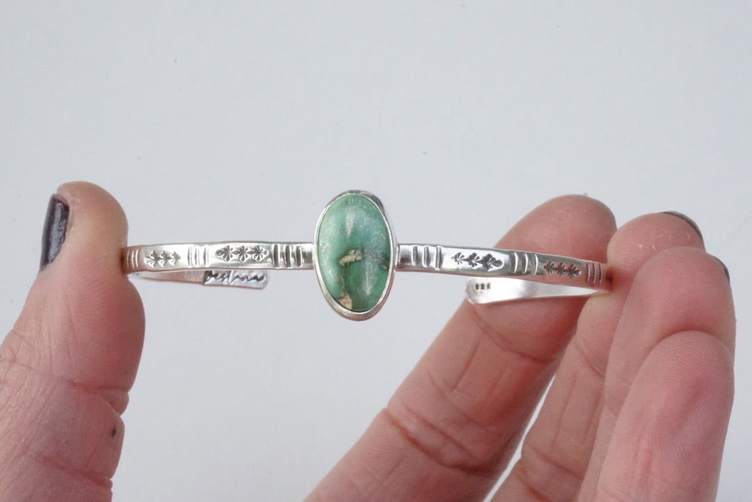 Stamped Cuff Bracelet (Carico Lake)