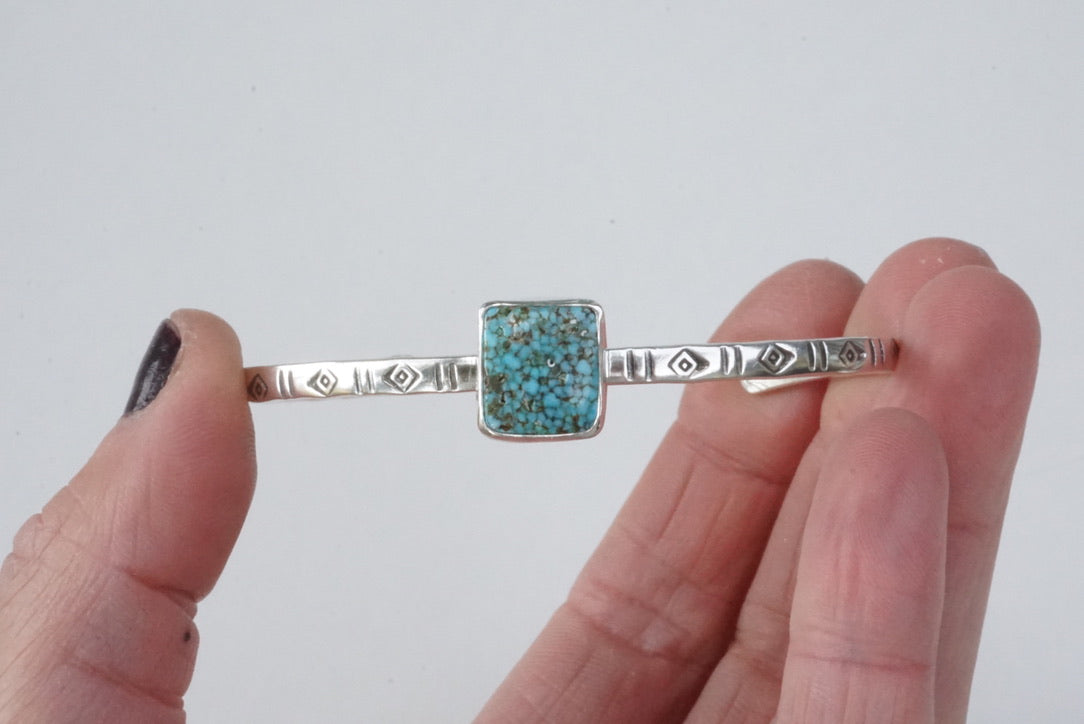 Stamped Cuff Bracelet (Kingman)