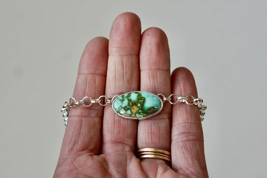 Turquoise Choker Necklace (Sonoran Gold)