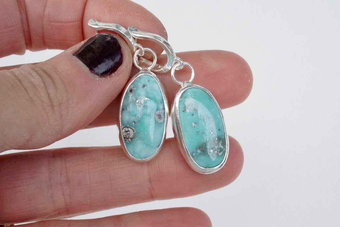 White Water Lever-Back Earrings