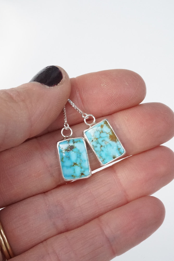 Turquoise Threader Earring (Kingman)