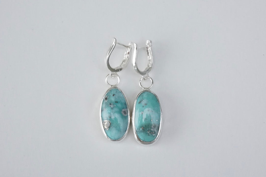 White Water Lever-Back Earrings