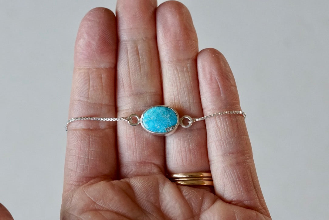 Box Chain Adjustable Bracelet (Kingman)