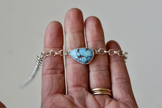 Turquoise Choker Necklace (Golden Hill)