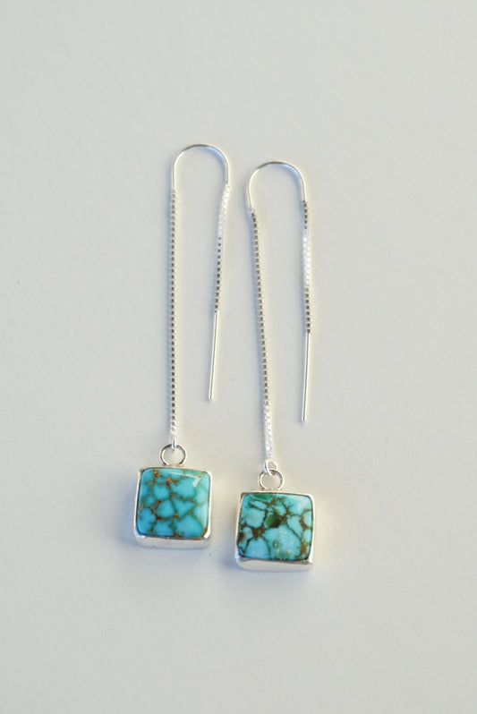 Turquoise Threader Earring (Kingman)