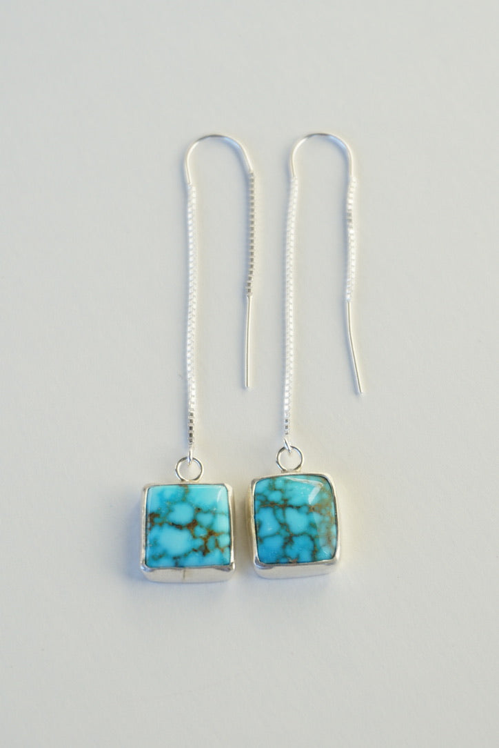 Turquoise Threader Earring (Kingman)