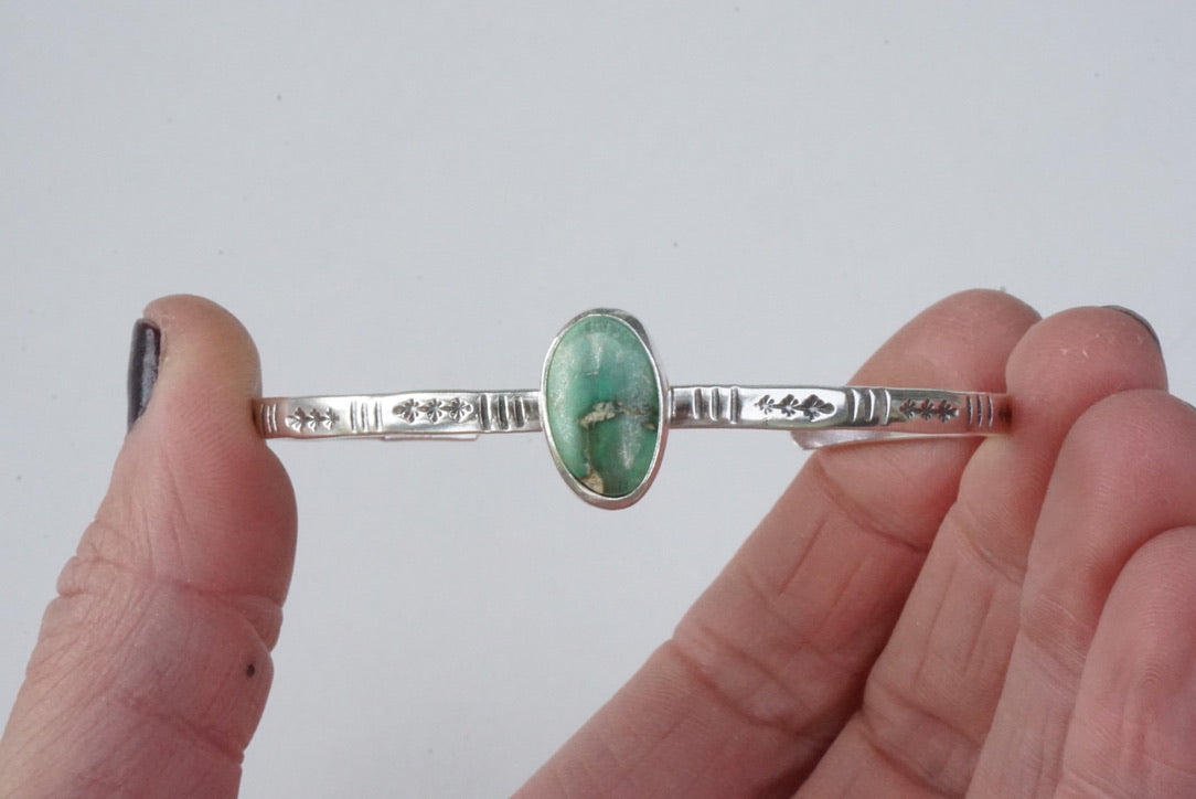 Stamped Cuff Bracelet (Carico Lake)