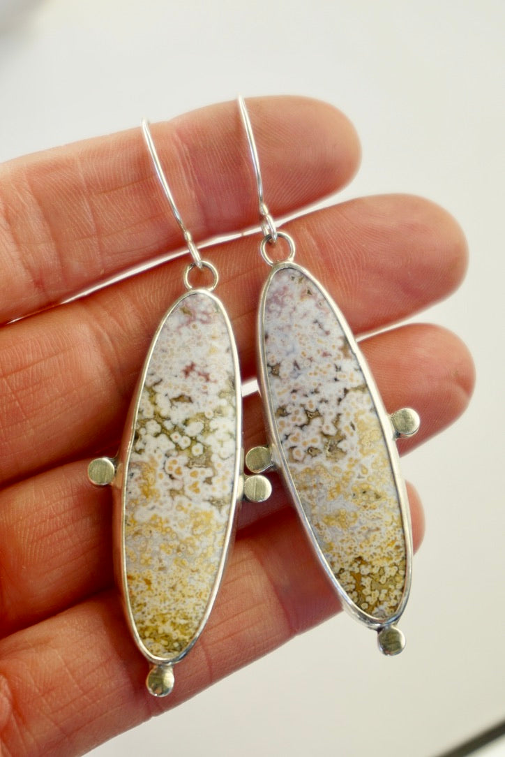 Lace Agate Earrings