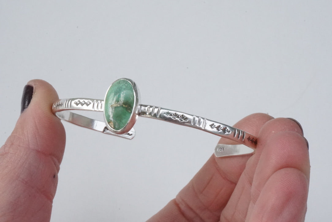Stamped Cuff Bracelet (Carico Lake)