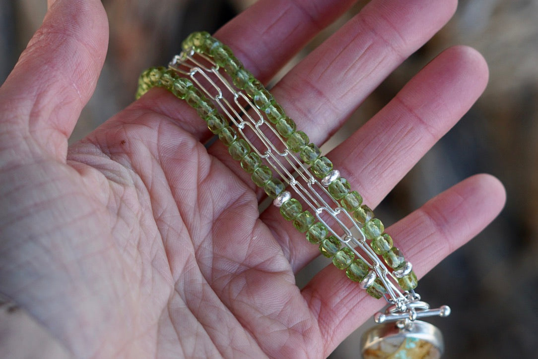 Metolius Necklace (Lime Quartz)