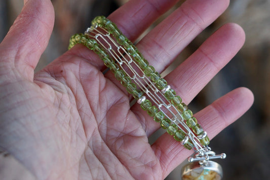 Metolius Necklace (Lime Quartz)