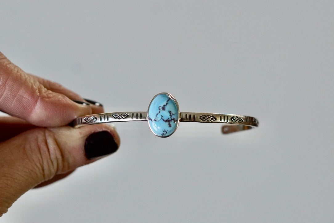 Stamped Cuff Bracelet (Golden Hill)